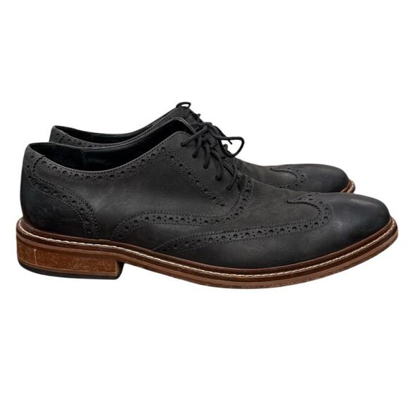 Cole Haan Men’s Colton Black Leather Wingtip Oxford Dress Shoes Size 12 Brogue main image 4